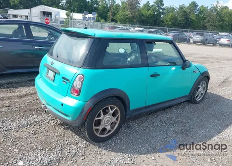 2004 Mini Cooper S из США, поврежденный, VIN WMWRE33464TD80247